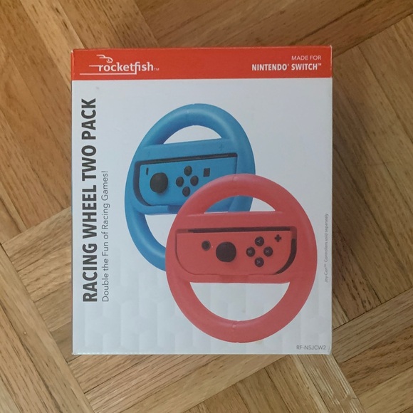 Nintendo Switch Accessory Racing Wheel Controller 2 Pack (Rocketfish) - Picture 2 of 8